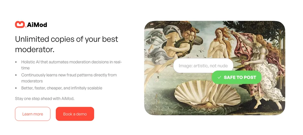 AiMod by AI Effect Musubi show's an example of their automated AI moderator in action.