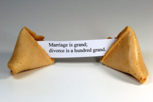 DeeLab, NLP Labeling, Fortune cookie with the expression: marriage is grand, divorce is a hundred grand.